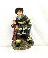 Firemen Figurine Child Heartland Mint 8&quot; Firefighter Flashlight Extingui... - £12.71 GBP