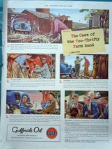 Gulfpride Oil Gulf Print Advertisement Art 1940 - £10.35 GBP