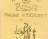 Evagelos on Elliot Italian Ristorante Menu - $17.82