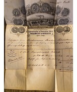 Antigua carta vintage de tela en Alemania Imperio 1875 - $41.68 CAD
