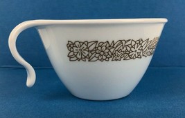 Vintage Corelle Tea Cup Woodland Pattern by Corning Opaque White Glass - £4.96 GBP