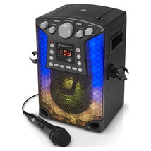Black Music SML633BK Bluetooth CD+G Karaoke System Birthday Party  - £54.47 GBP
