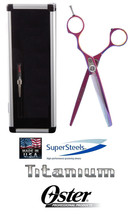 Oster Supersteels Pro Titanium Pink 45 Tooth Thinning Blending Shear Scissor - £196.64 GBP