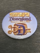 Vintage Disney Honorary Citizen of Disneyland Button Pin Where Dreams Co... - $4.91