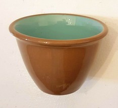 Chateau Buffet Cinnamon Turquoise Custard Cup TAYLOR SMITH Brown Blue Ra... - £7.84 GBP