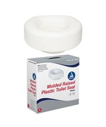 Dynarex 10362 White Molded Raised Plastic Toilet Seat for Post-Surgical ... - €35,64 EUR