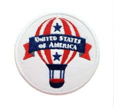 United States of America Embroidered Iron On Patch 3&quot; x 3&quot; Patriotic Ame... - £5.07 GBP