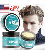 Matte Strong Hold Hair Styling Clay Gel for Men Hairstyles Wax Cream Nat... - $14.99