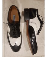 Mens Johnston &amp; Murphy Size 9 D/B Waverly Black&amp;White #22-3508 Rt $165.0... - £49.61 GBP