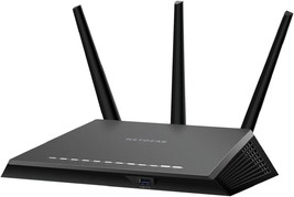 NETGEAR Nighthawk R7350 AC2400 Router: Fast Beamforming Wi-Fi for Gaming, 4K UHD - £155.06 GBP