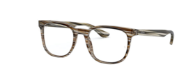 RAY-BAN RAY BAN RB5369 Eyeglass Frames Striped Brown and Grey - $178.95