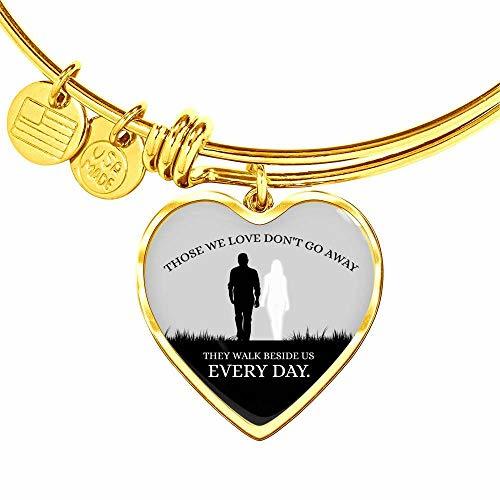 Those We Love Heart Bangle Stainless Steel or 18k Gold 18-22