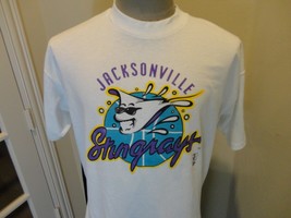 Vintage 1992 White Jacksonville Stingrays WBL Basketball T-shirt Adult XL Rare - £38.94 GBP