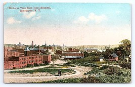 Postcard Birdseye View from Jones Hospital Jamestown New York NY c.1921 - £3.57 GBP