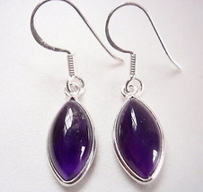 Amethyst 925 Sterling Silver Dangle Earrings you will receive exact earrings - £15.81 GBP