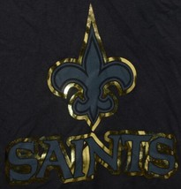 NFL Licensed New Orleans Saints Youth Large Black Gold Tee Shirt image 2
