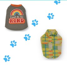 pet clothing XXS NEW 2 pieces dog polo t-shirt 3-7 pounds small animals - £14.22 GBP