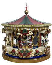 Mr Christmas 1994 Musical Holiday Merry-Go-Round Animated Lights Plays 2... - £39.23 GBP