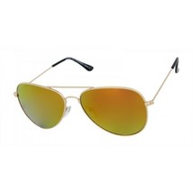 New Anti-Glare Polarized Men&#39;s Women Mirror Flash Lens Gold Aviator Sunglasses - £10.10 GBP