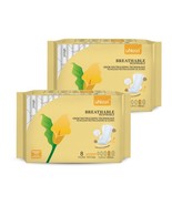 uNeat Extra Long Pads for Women, Ultra Thin Heavy Flow Cotton Sanitary N... - $15.00 CAD