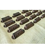 25 CAST IRON BROWN 3&quot; ORNATE PULLS DRAWER CABINET BIN HANDLES RUSTIC VIN... - €42,57 EUR