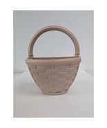Vintage Homco Pink Wall Pocket Woven Basket 6090 for Artificial Flowers ... - £11.81 GBP