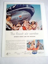 1950 Ad United Air Lines Finest Air Service Between Hawaii &amp; the Mainland - $8.99