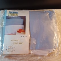 Vintage Martha Stewart Tailored Full Bed Skirt - Blue - $13.86