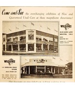 1957 Wilson&#39;s Car Dealer Showroom London Import Advertisement Autocar DWPP1 - $548.60 MXN