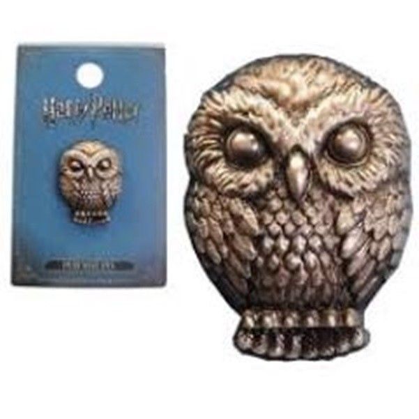Harry Potter Harrys Owl Hedwig Image Pewter Metal Lapel Pin NEW UNUSED - $6.89