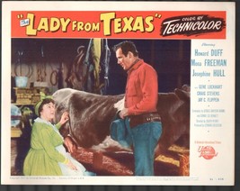 Lady from Texas #7 Lobby Card 11x14 Howard Duff Josephine Hull - £25.99 GBP