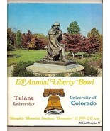 1970 Liberty Bowl Game program Tulane Colorado - $160.90 CAD