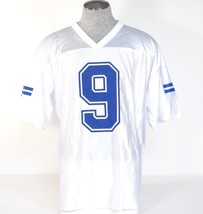 NFL Team Apparel Dallas Cowboys Tony Romo 9 White Football Jersey Men&#39;s NWT - £39.30 GBP