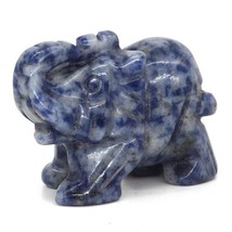 Elephant Statue Natural Gemstone Carved Healing Crystal Amethyst Quartz Animals  - £16.77 GBP