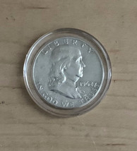 1962 Franklin .90 Silver Half Dollar Denver Mint Uncirculated in Sealed Case - £11.69 GBP