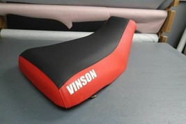 Suzuki 500 Vinson Seat Cover 2002 To 2007 Red Sides Vinson Logo Black Top #FR23Q - $42.99