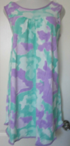 Betsy TW by Amanda Paige intimates Nightgown Purple Print Tie dye Size X... - £10.80 GBP