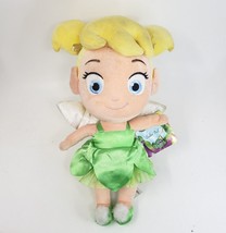 13&quot; Disney Store Tinker Bell Fairy Toddler Girl Doll Stuffed Animal Plush W Tag - £26.57 GBP