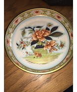 Vintage Daher Decorated Ware Small Metal Tray England Floral Design Nice! - $26.61