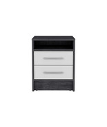 Nightstand Cartiz, Bedroom, Smoky Oak / White - $132.99