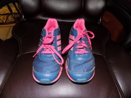 Adidas Performance Hyperfast Pink/Royal Blue Running Shoe 4M Girl's EUC - $26.10