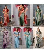 Woven Dharmavaram Jacquard Saree - $48.24