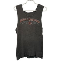 Harley Davidson Tank Top Graphic Tee Gray XL Bedford Heights OH - $25.03