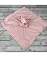 Carters Mouse Baby Lovey Security Blanket Plush Satin Pink 16&quot; X 16&quot; - £14.42 GBP