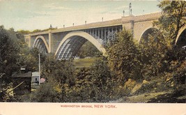 New York Città ~ Washington Ponte ~ Manhattan To The Bronx Cartolina 19 - £6.70 GBP