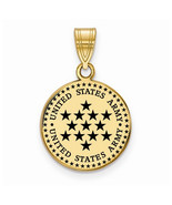GP Sterling Silver Medium United States Army Epoxied Disc Pendant - $112.26 CAD