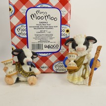 Enesco Mary's Moo Moos -540943- Hhoofy Moo Year - 2 Pieces- Box- RETIRED PBKLA - £10.94 GBP
