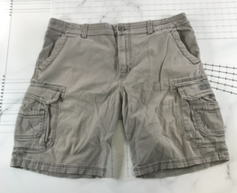 Unionbay Cargo Shorts Mens 40 Grey Above Knee Pockets Zip Fly Cotton Blend - $19.79