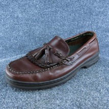 Thom McAn  Men Loafer Shoes Brown Leather Slip On Size 10 Medium - $29.69