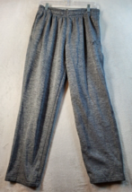 adidas Sweatpants Mens Medium Gray 100% Polyester Slash Pockets Elastic ... - $12.97